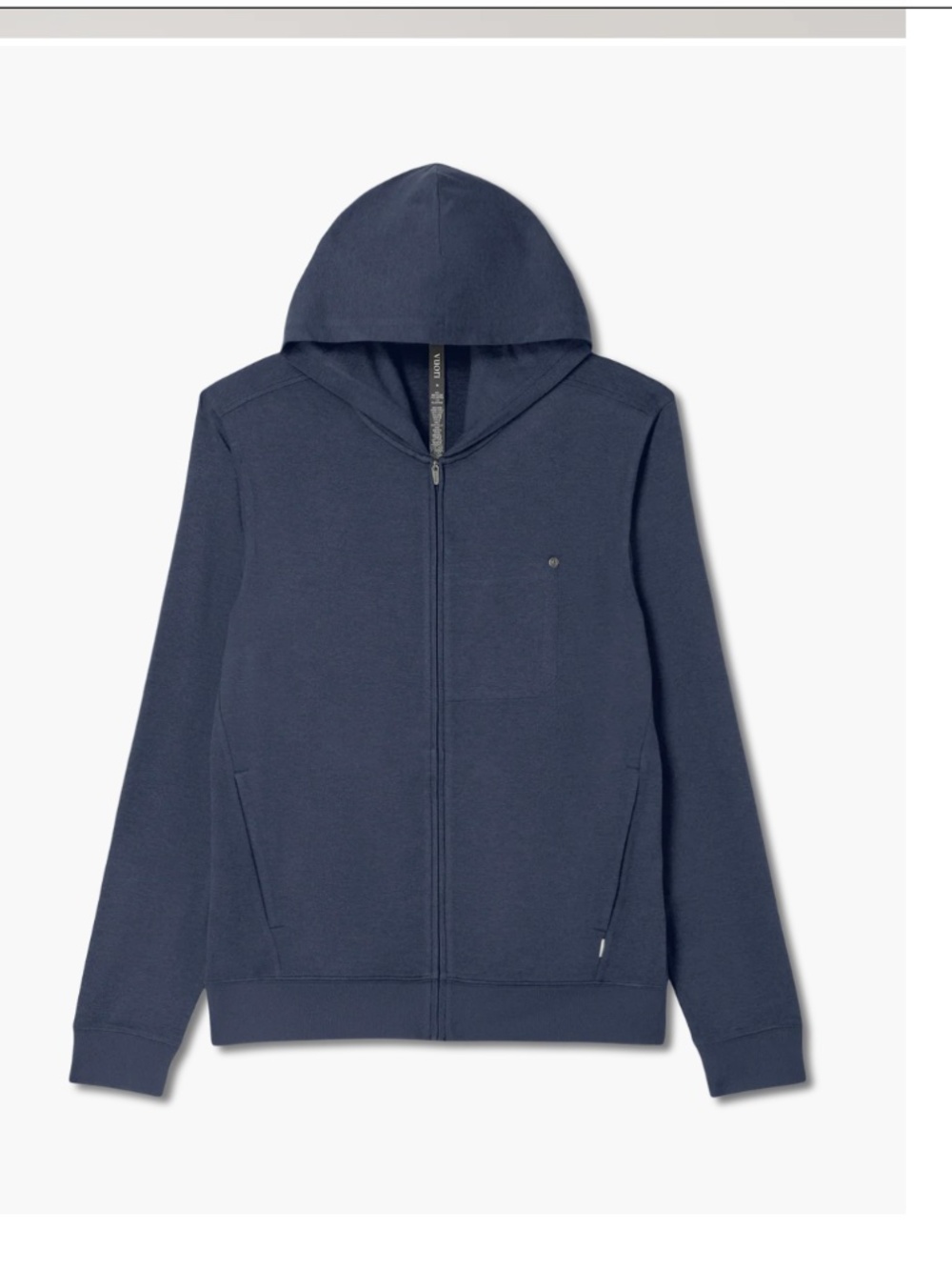 Men's XLarge Vuori Ponto Full Zip Hoodie in Azure Heather